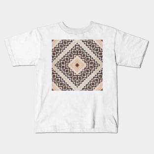 Textured Woven Diamond , Navajo , Aztec , southwest Kids T-Shirt